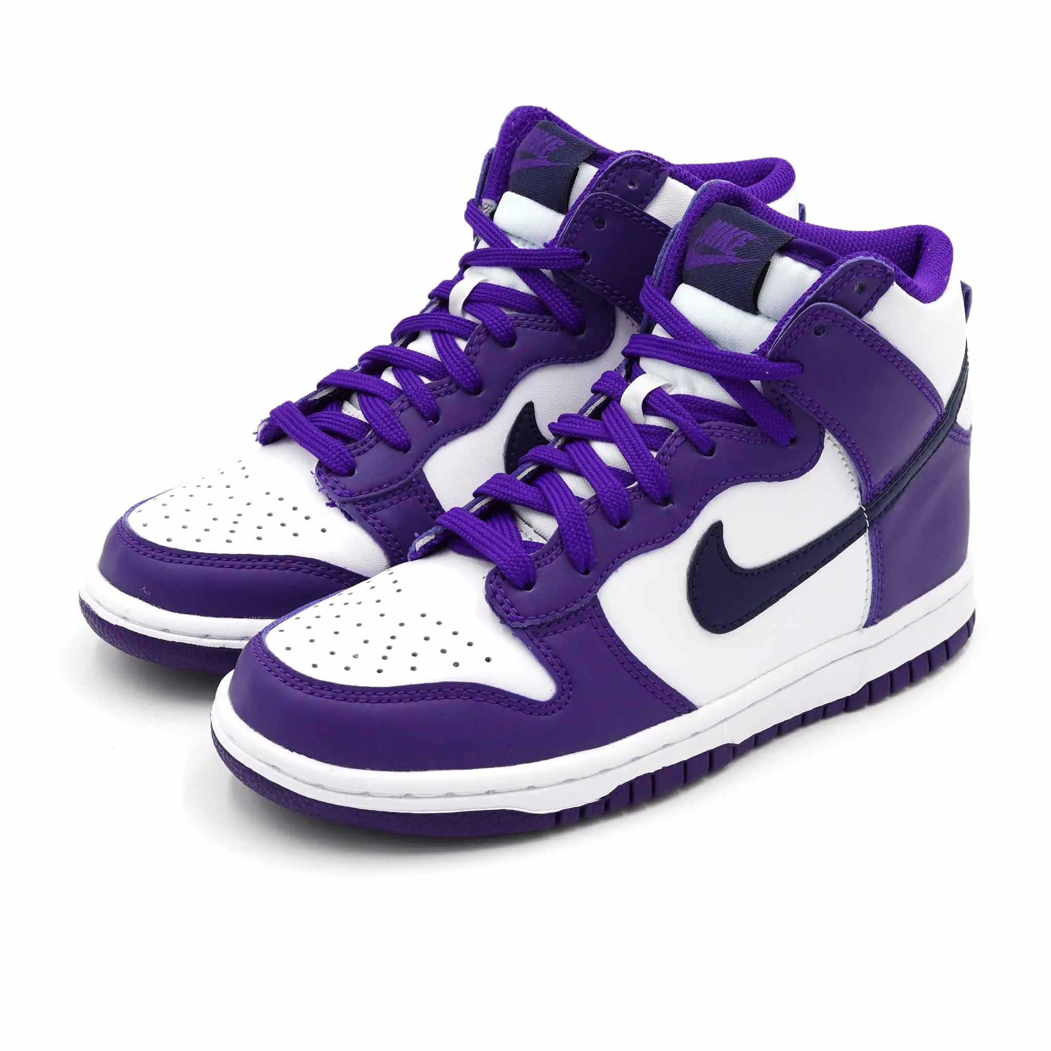 NIKE DUNK HIGH ELECTRO PURPLE MIDNGHT NAVY GS (YOUTH) 2021