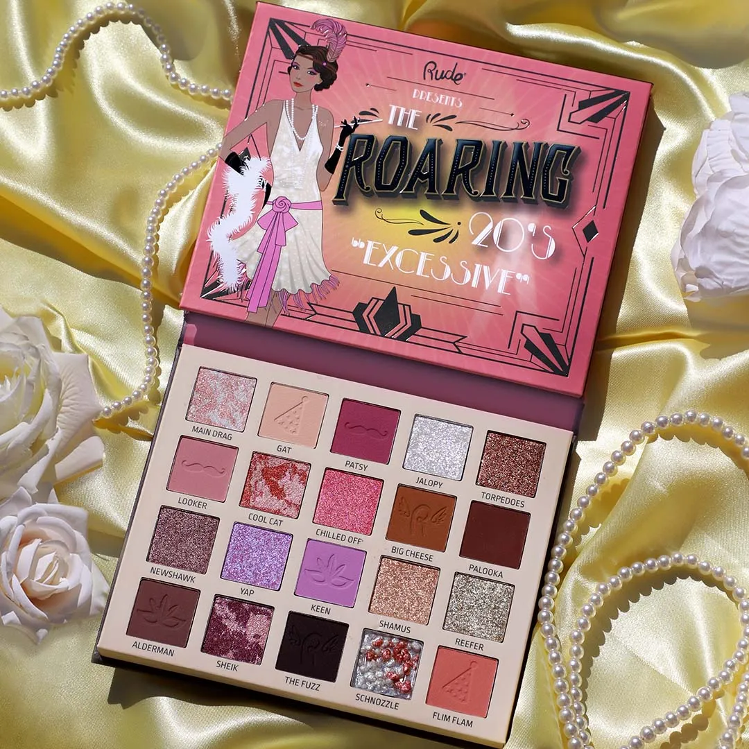 RUDE The Roaring 20's Excessive Paleta de Sombras 20 Tonos