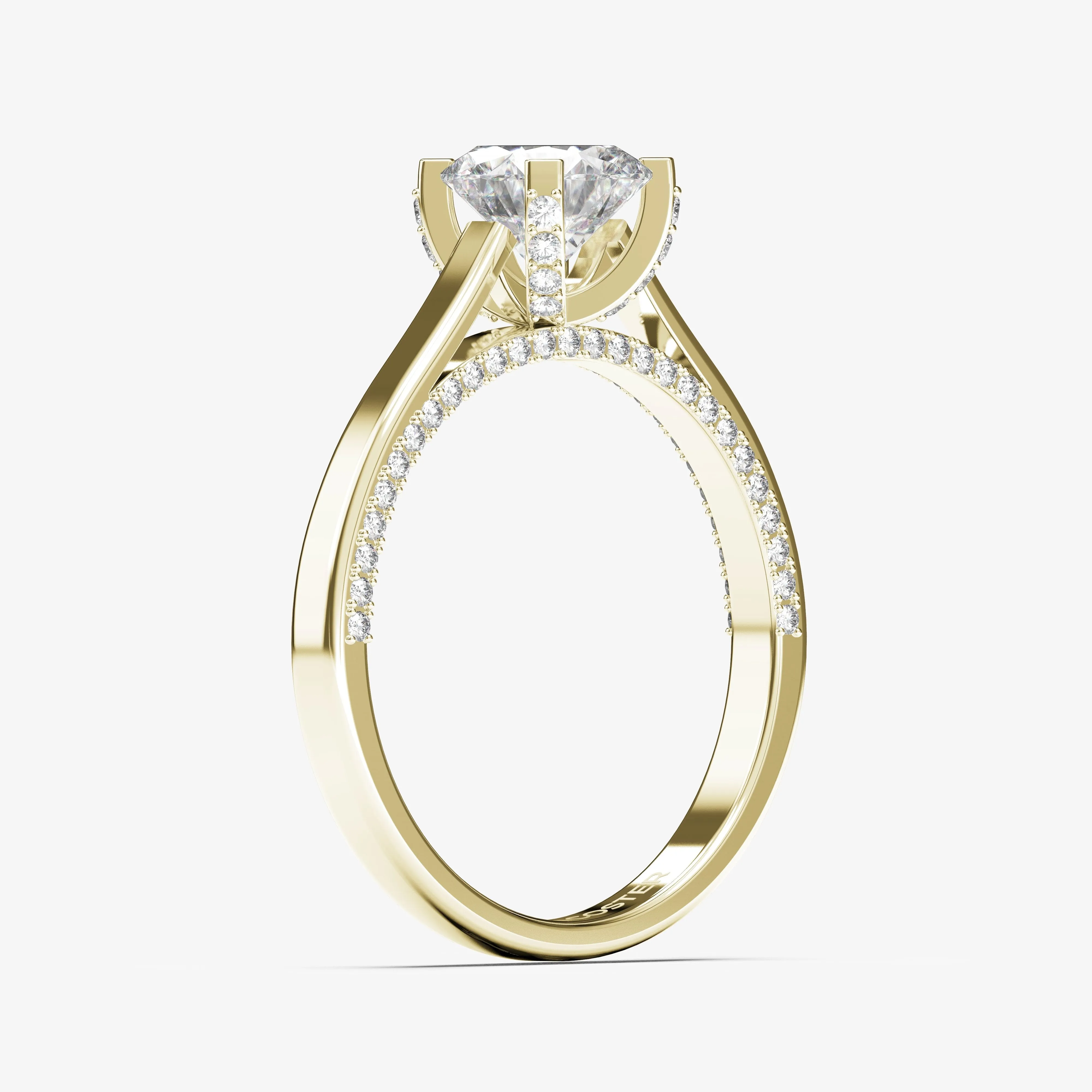 Signature C Embellished Solitaire Ring