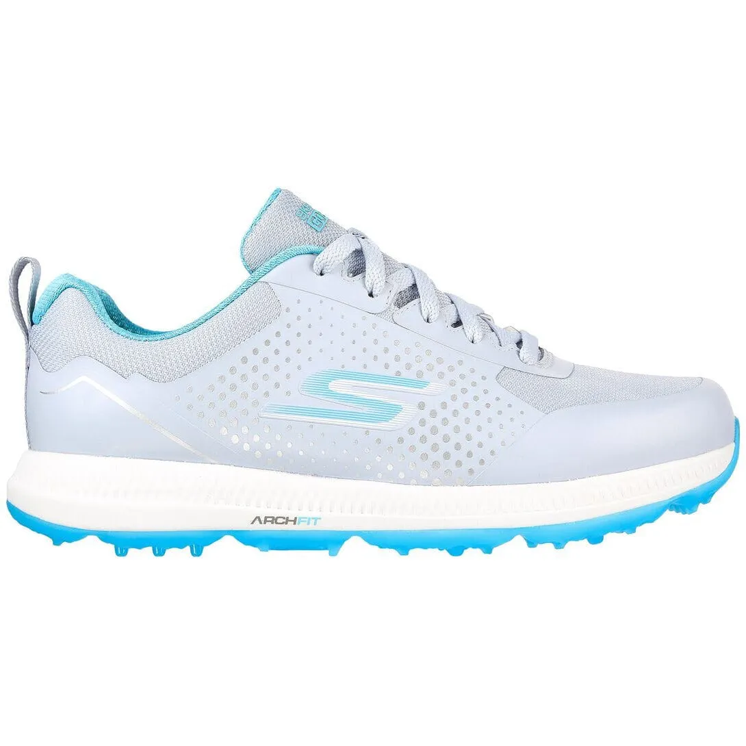 Skechers Chaussures de Golf Femme GoGolf Elite 5 Sport Gris Bleu