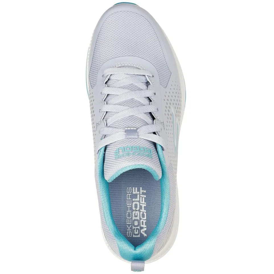 Skechers Chaussures de Golf Femme GoGolf Elite 5 Sport Gris Bleu