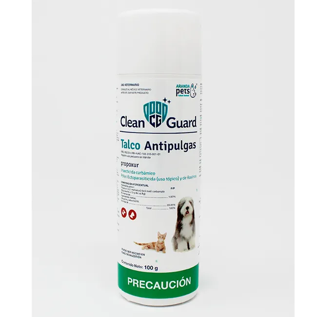 Talco Antipulgas Clean Guard 100 G - Aranda