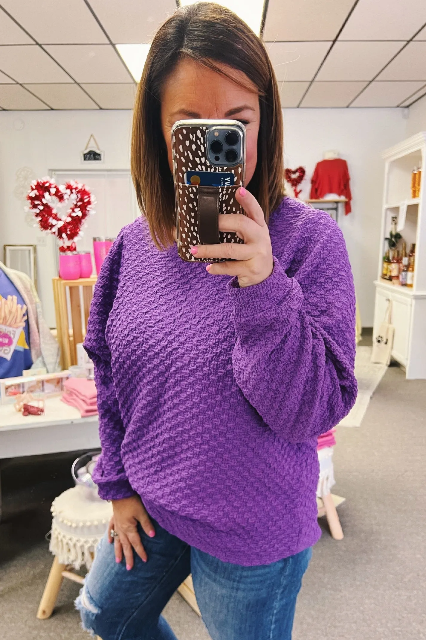 Teresa Thought It Over Textured Pullover