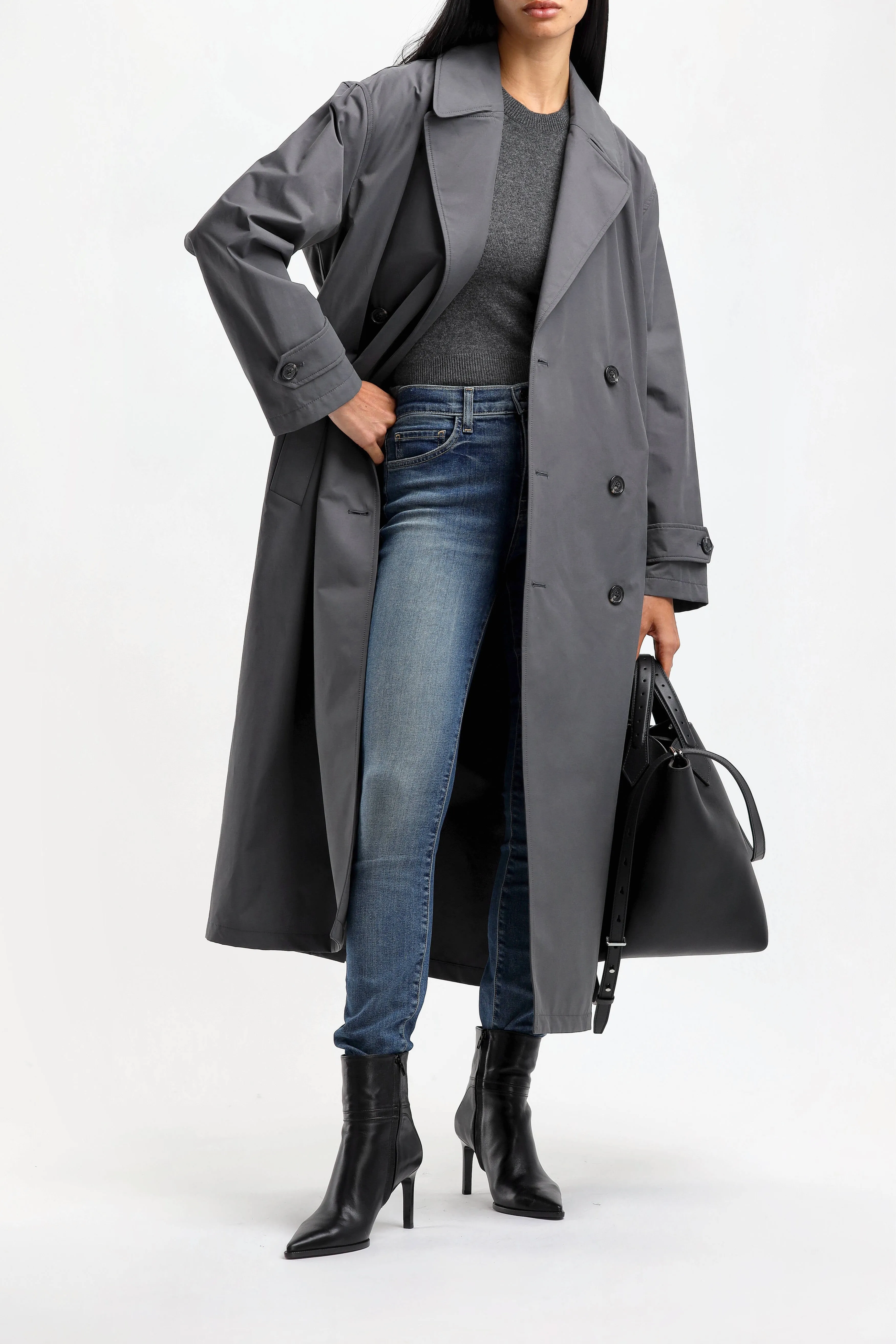 Slate Grey Trench Coat for Louis: Stylish and Versatile Outerwear