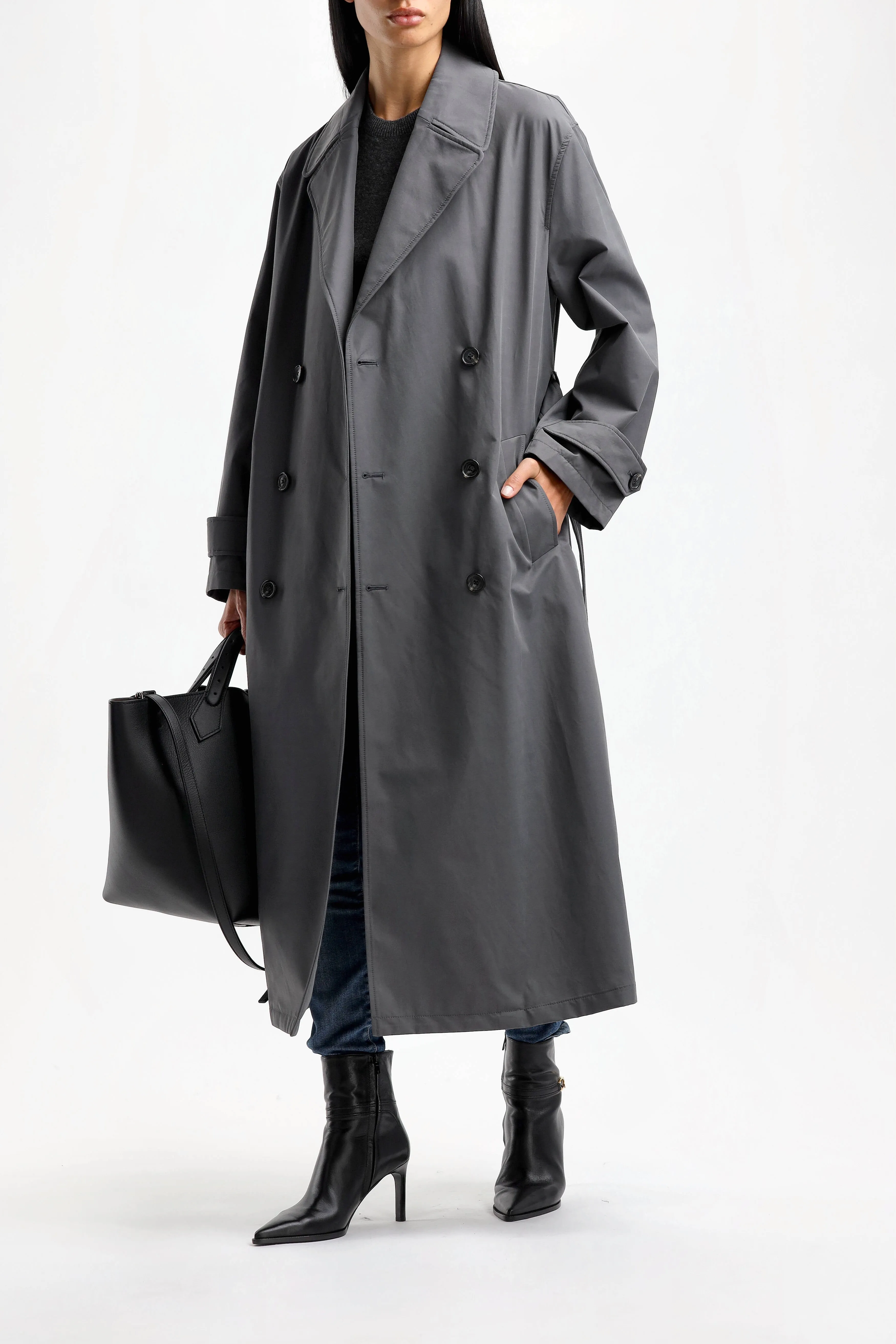 Slate Grey Trench Coat for Louis: Stylish and Versatile Outerwear