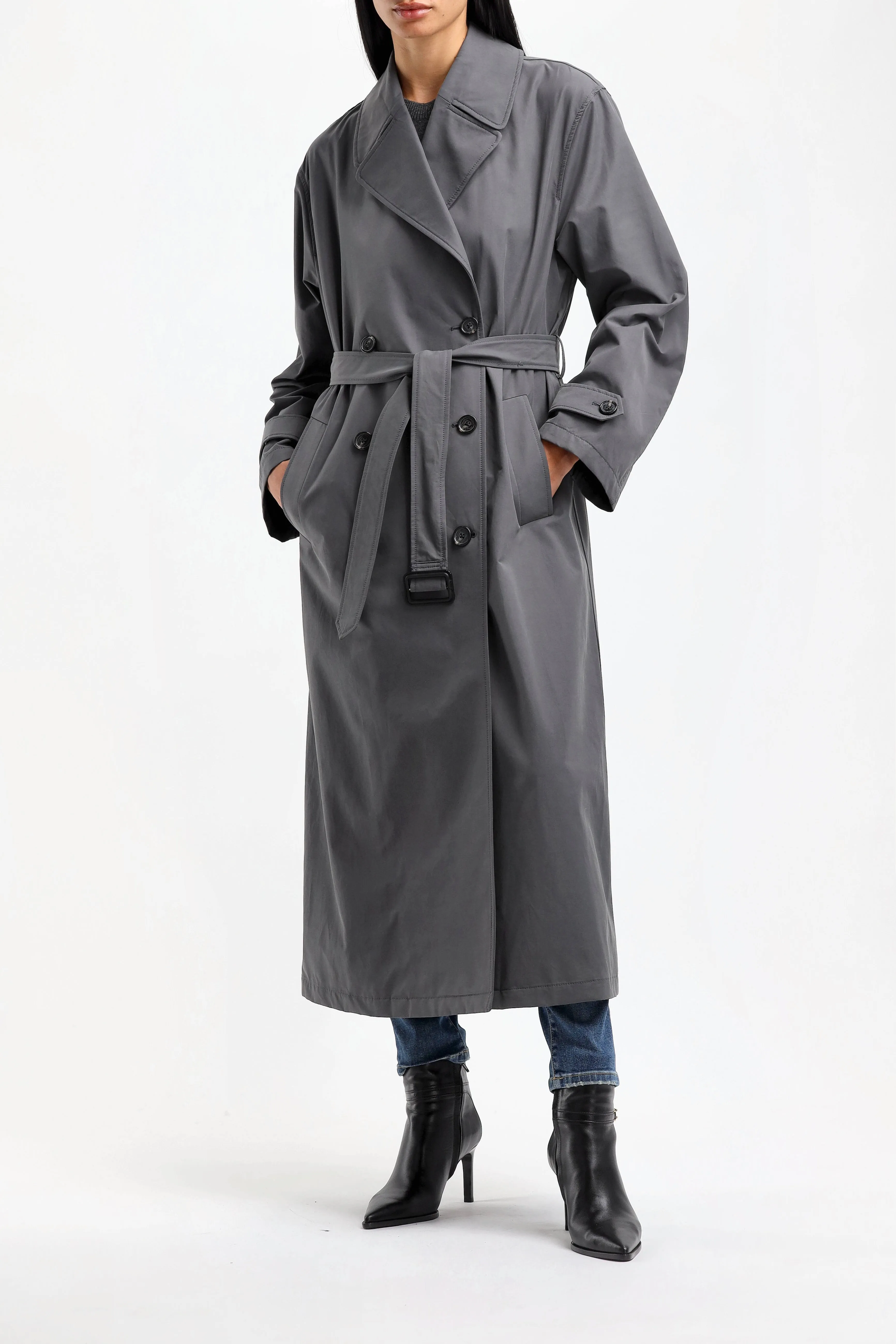 Slate Grey Trench Coat for Louis: Stylish and Versatile Outerwear