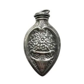 Vintage Sterling Silver Chatelaine Vinaigrette Pendant for Spells and Potions