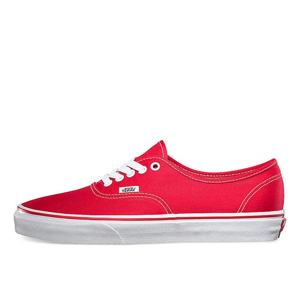 Vans Red Authentic Canvas Trainers - VN0A3-EE3RED