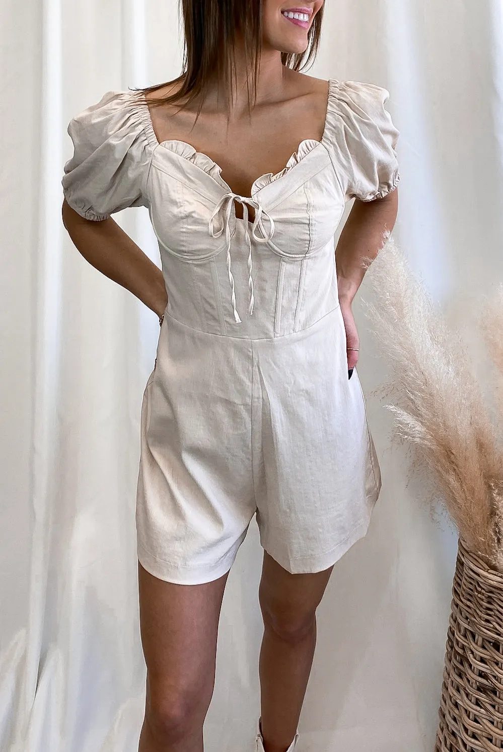 Vernon Natural Bodice Romper