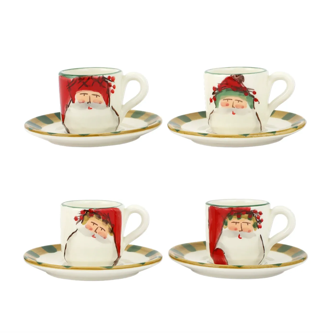 VIETRI Old St. Nick Espresso Cup & Saucer