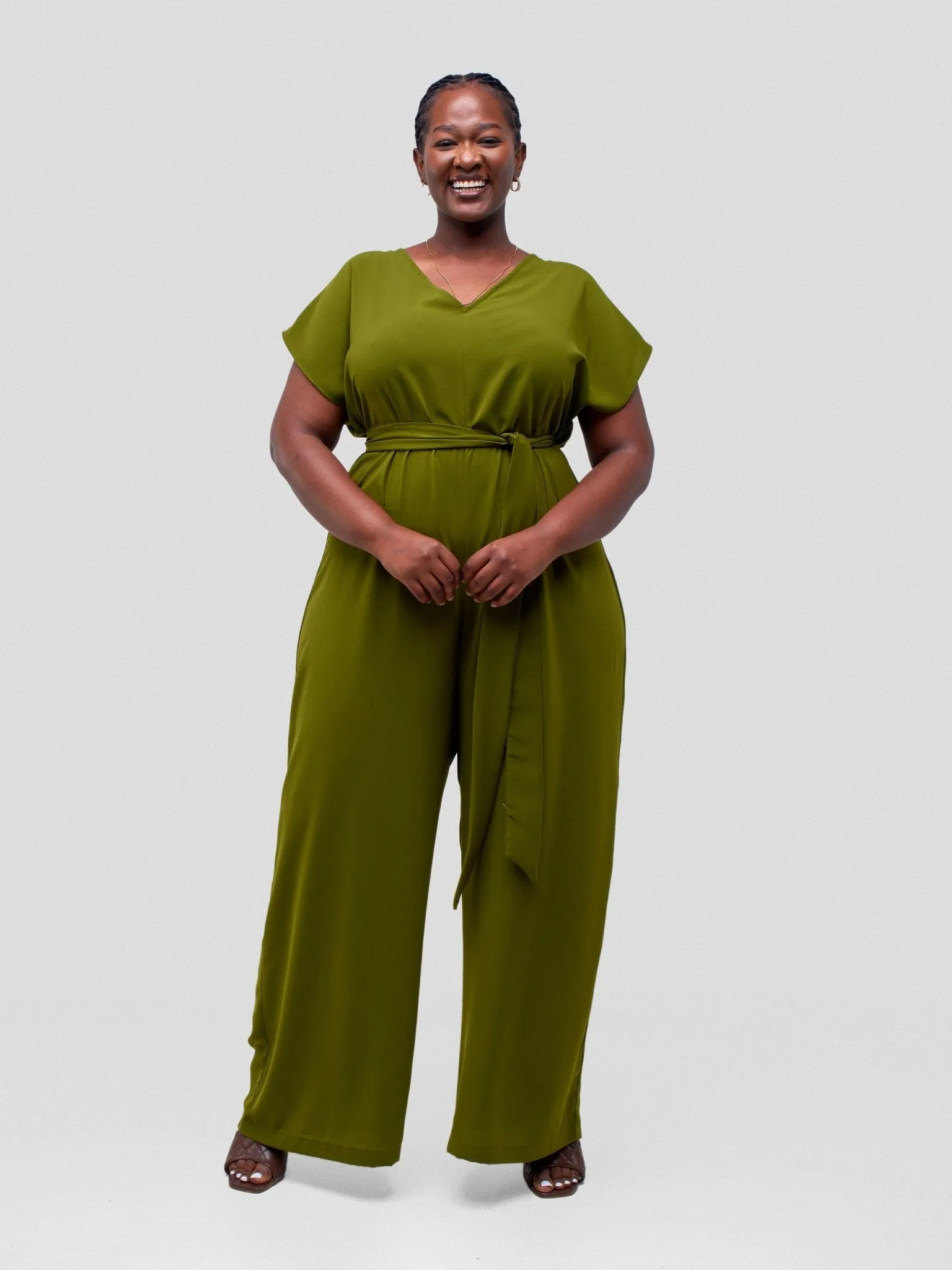 Vivo Ava Jumpsuit - Olive